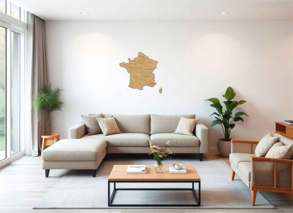 La carte de France