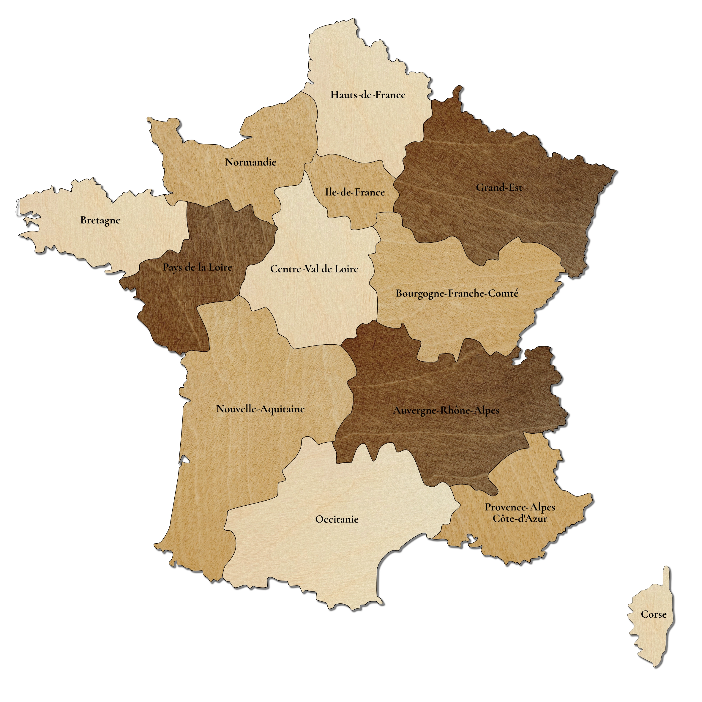 La carte de France