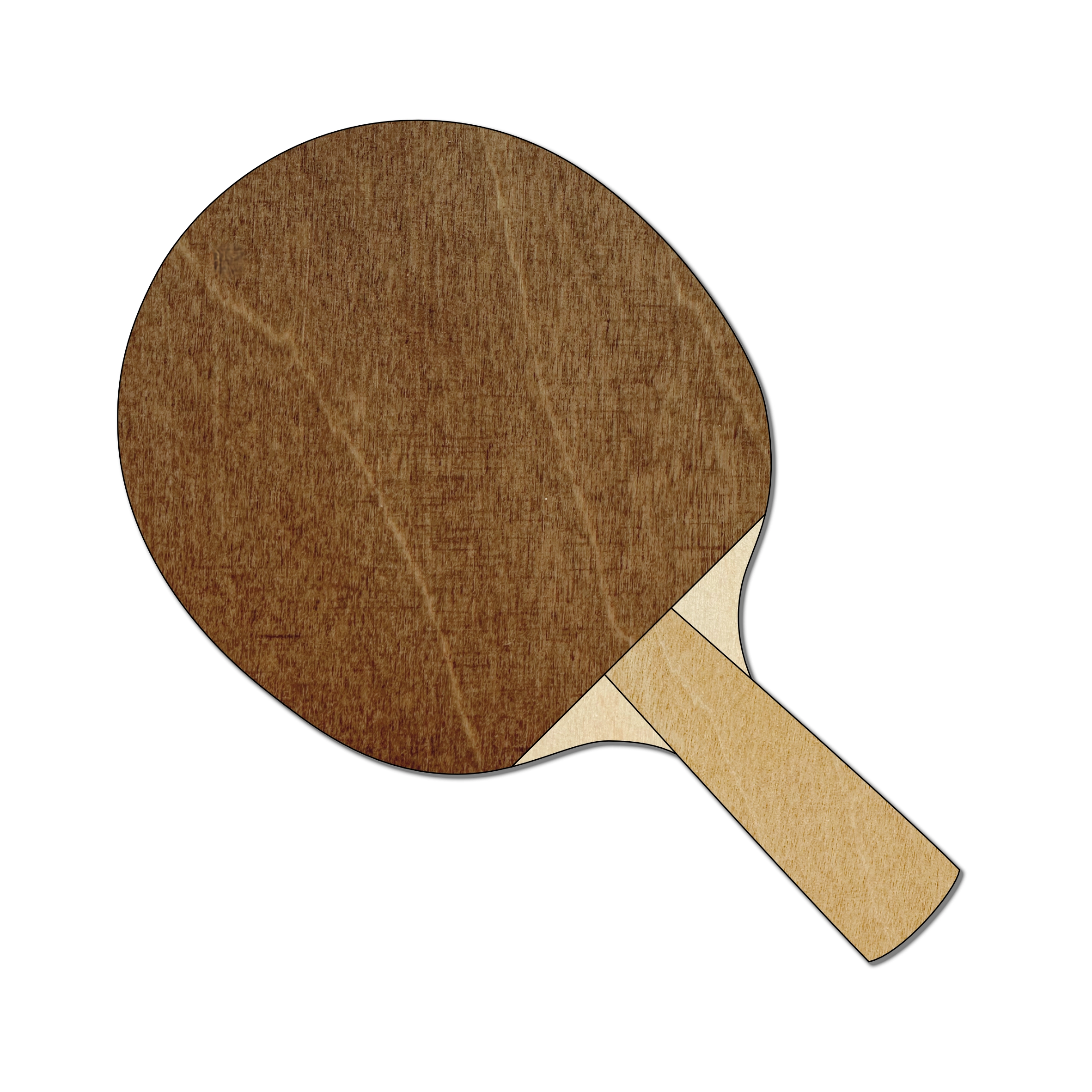 La raquette de ping pong